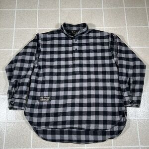 The Vermont Flannel Co Shirt Mens XS Half Placket Blade Collar Pullover Henley